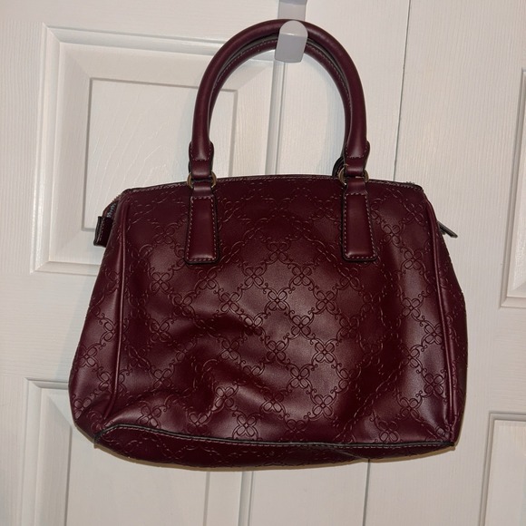 Nine West Allyce Signature Handbag Strap & Handle Brick Red Color Medium Purse - Picture 4 of 9